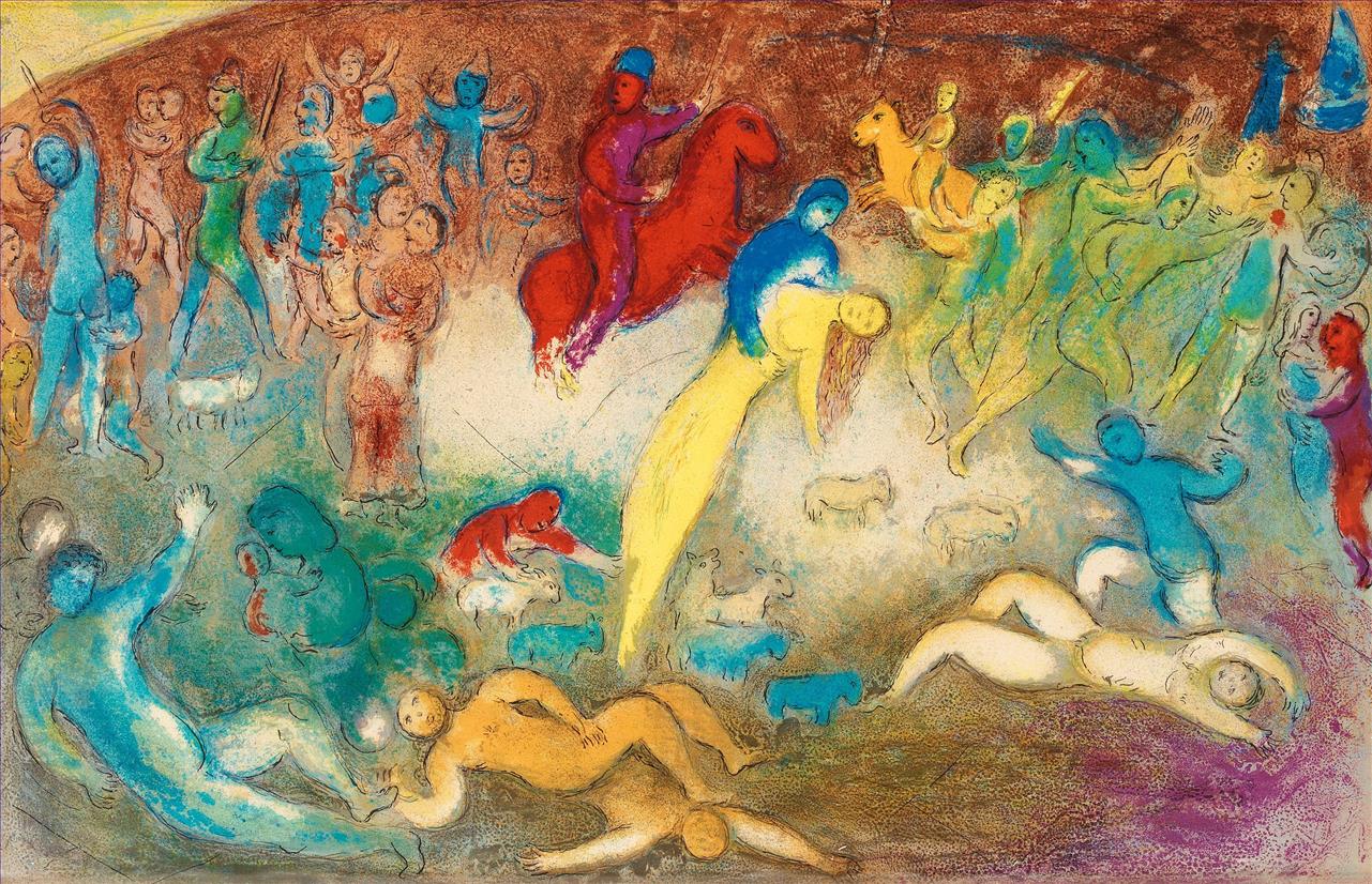 Akte im Wasser Zeitgenosse Marc Chagall Ölgemälde